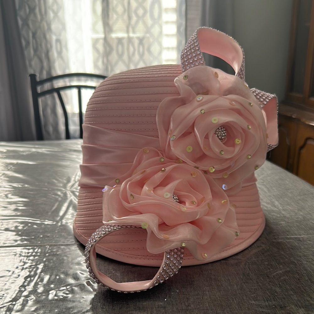 Elegant Pink Floral Women's Hat